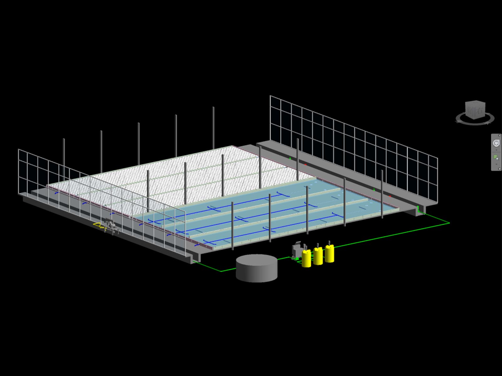 叶菜侠DFT水培系统循环管路3D建模图